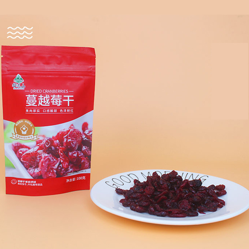 Exposición de Arte de arándanos secos de trituración hornear especial 100g mujeres embarazadas instantánea fruta seca copo de nieve pastel crujiente bolsa de paquete pequeño seco