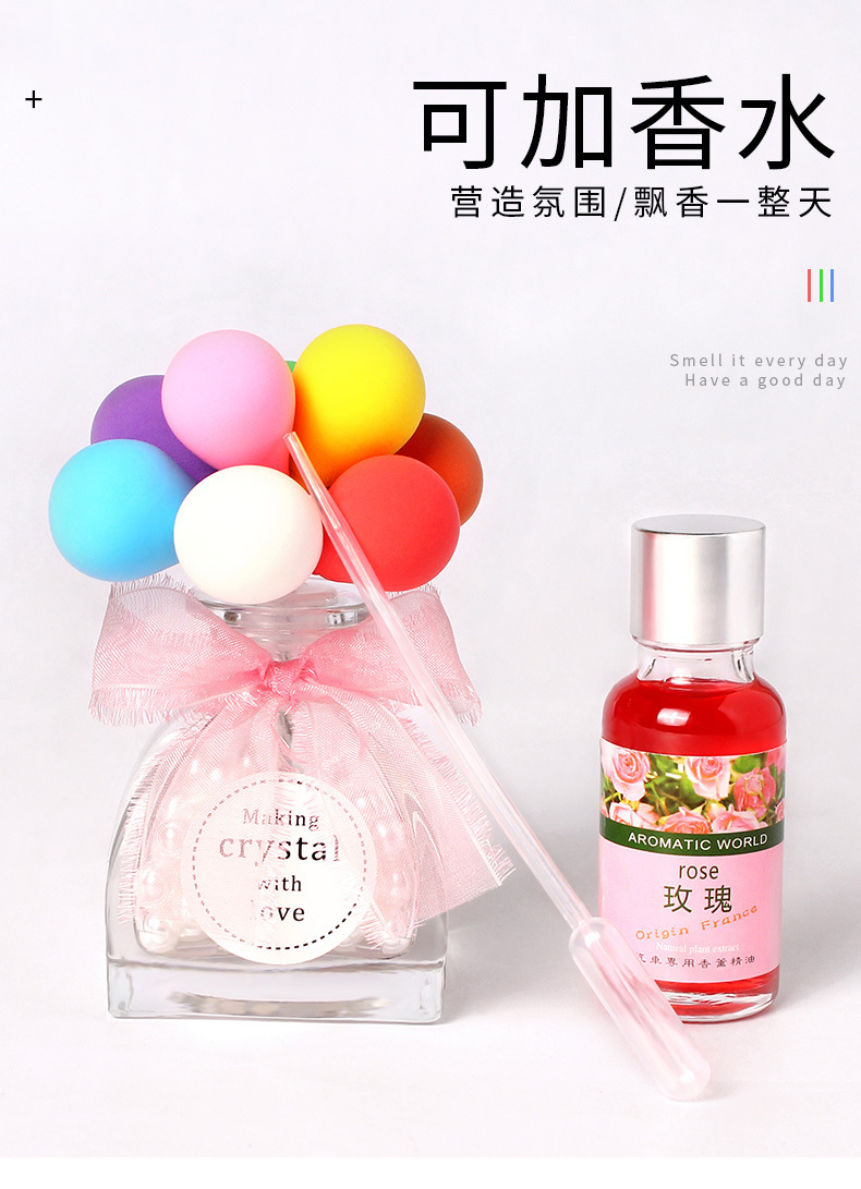 Color Confession Balloon Car Ornaments Cute Cartoon Creative Aroma Bottle Dashboard Balloon Car Decoration Batch