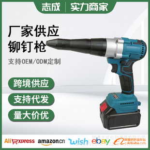 Brushless electric rivet gun automatic charging rivet core pumping manual household nail gun industrial lithium battery rivet gun