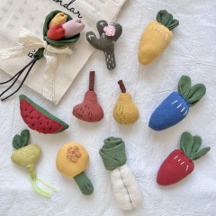 新款韩版秋冬布艺立体充棉辅料蔬菜DIY饰品配件挂绳挂脖衣服配饰