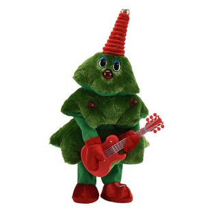 Cross Border Santa Elk Doll Christmas Holiday Gift Doll Dancing Christmas Tree Electric Plush Toy