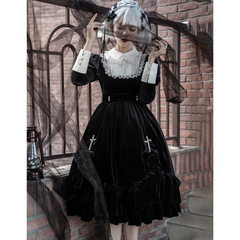 オリジナルデザイン十字聖歌Lolita日系opロリータ洋服気質甘いワンピース女6409