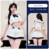 White mini-skirt for elementary school students with bow