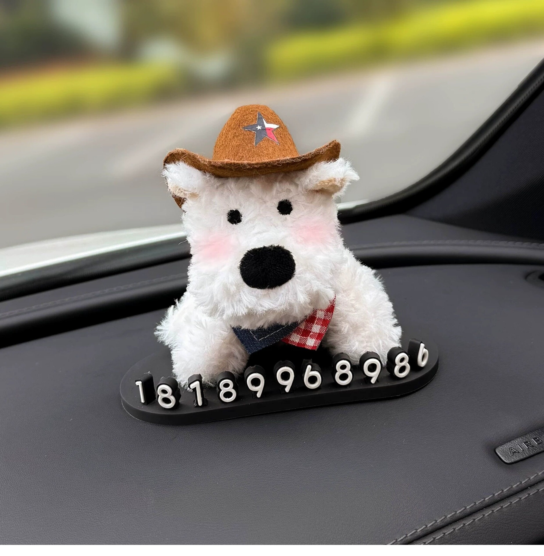2026 New Model Temporary Parking Number Plate for Car, Mobile Phone Number Display, Digital Car Phone Number Plate, Can Hide Female Phone Number