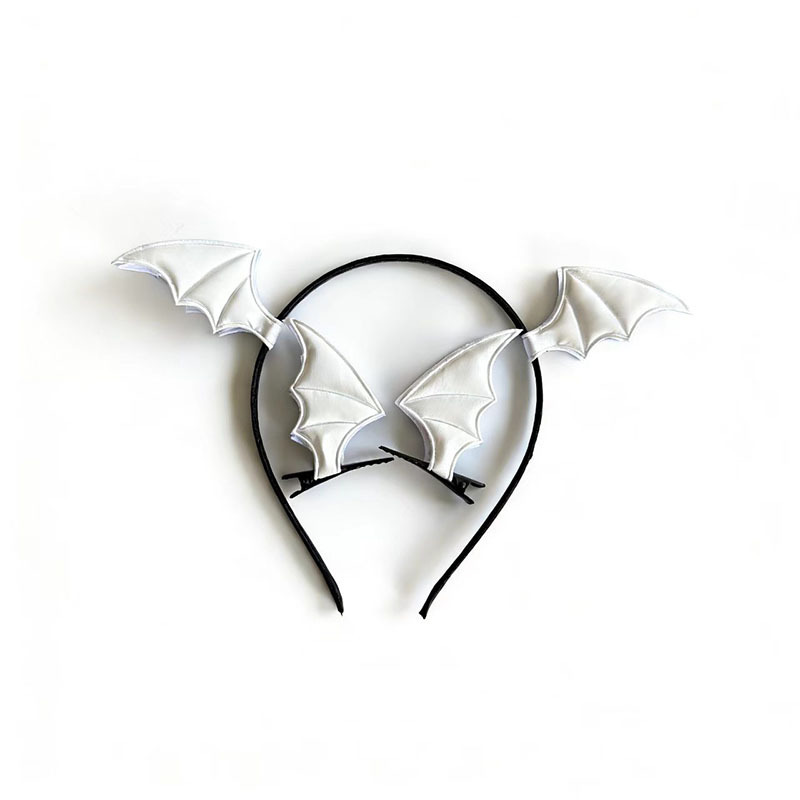 Cross-border Halloween tocadillos murciélagos clipes de cabello conjunto hornos de demonios extraños accesorios de fiesta hojas de cabello