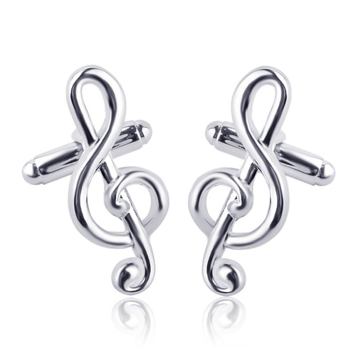 Cross-border Wish Amazon New Music Note Men's Fashion Personality French Shirt Cufflinks Accessories Manufacturer Wholesale