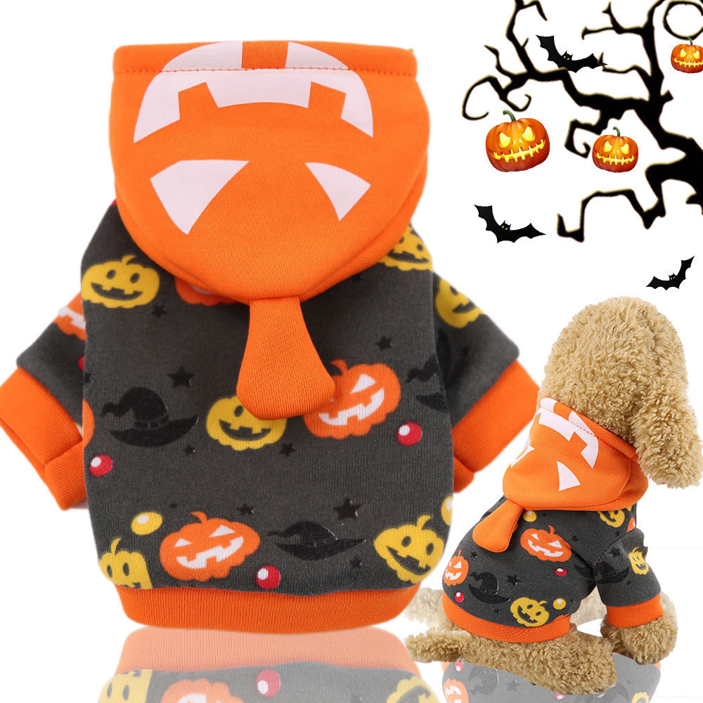 Calabaza linterna traje divertido Halloween Navidad perro ropa gato mascotas suministros otoño y el invierno nuevo