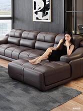 真皮沙发头层牛皮现代简约经典组合大小户型北欧式左右贵妃皮沙