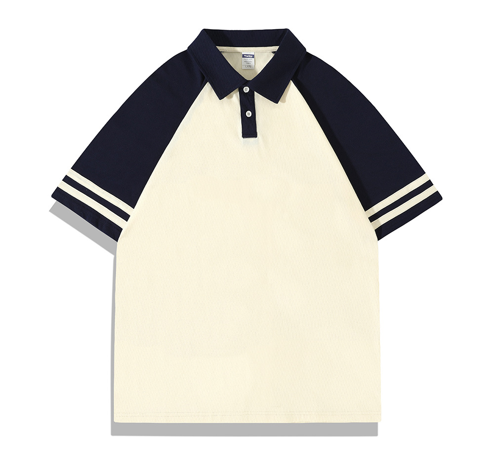 Camisas de trabajo de algodón 200G personalizadas, camisas culturales de doble palo con solapa de hombro, camisa polo, chaqueta suelta casual de primavera