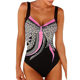 2024 cross-border new European and American multi-color one-piece bikini swimsuit in stock wholesale S-XXL optional
