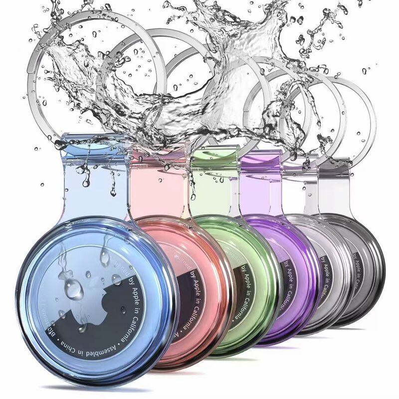 Applicable Airtag protective case Apple anti-lost positioning tracker all-inclusive TPU Waterproof keychain portable protection Applicable Airtag protective case Apple anti-lost positioning tracker all-inclusive TPU Waterproof keychain portable protection