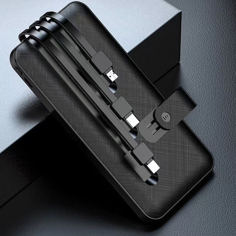 Cuatro líneas de carga portátil de 20000 mAh fuente de alimentación portátil al aire libre de carga rápida de 5w compartido de energía portátil