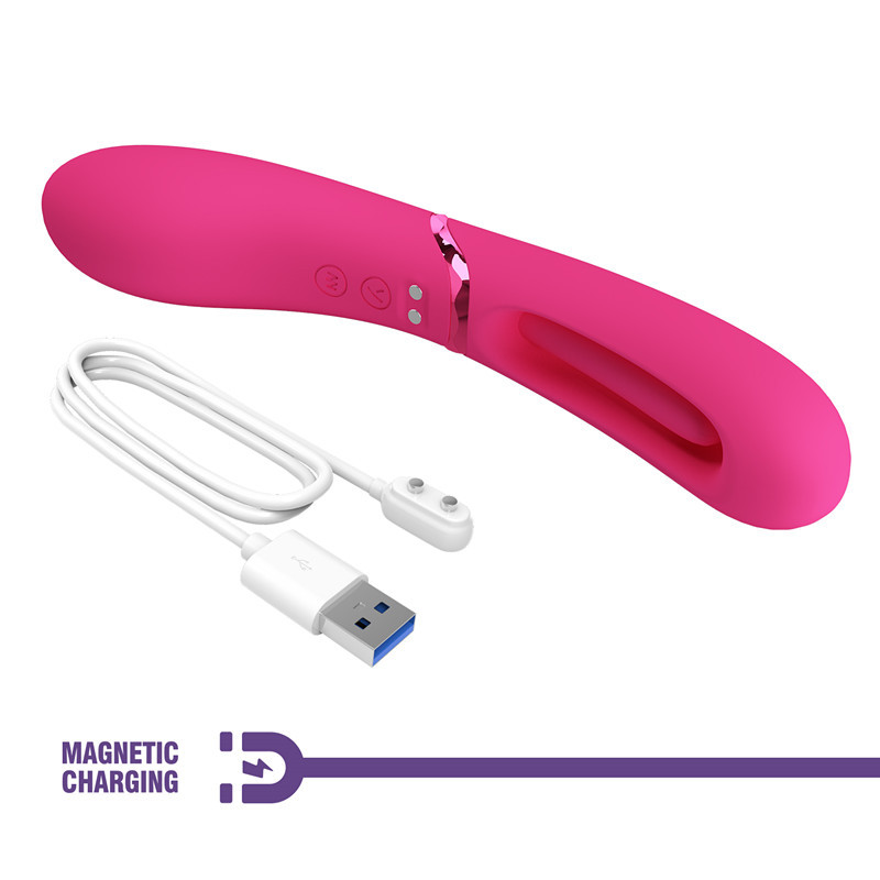 Bâton de massage vibrant en silicone rechargeable usb_voghion.com