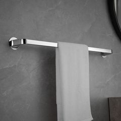 鋅合金鍍鉻毛巾架衛生間毛巾單杆浴巾架衛生間毛巾杆掛架掛杆