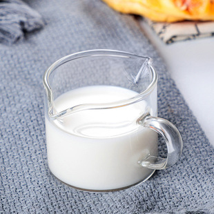 Gao Peng silicon glass Milk Cup Italian espresso cup with scale mini measuring cup Milk Cup double mouth sharing Cup