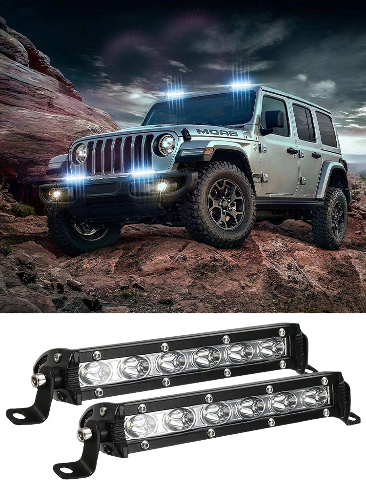18W 6 LED light bar DC 12-60V off-road LED light bar spotlight work light