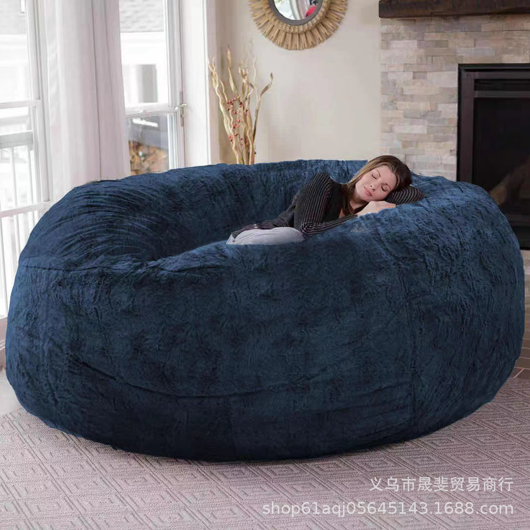 Amazon hot explosions cross-border oversized plush Lazy sofa set bean bag set home furniture a generation of hair