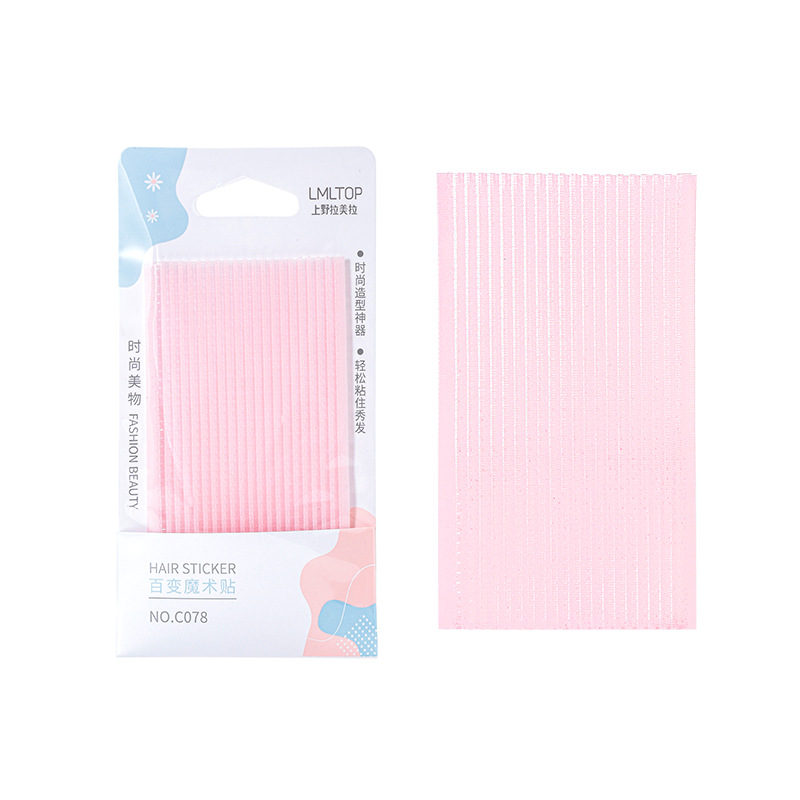 LMLTOP Juego de 2 piezas de pegatinas para flequillo, herramienta mágica para flequillo, pinza para flequillo, herramienta de peluquería C078