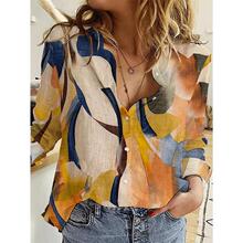 P 76354 Geometric Print Button-Down Shirt ����ӡ������