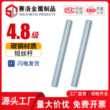 镀锌短丝杆无头双头全螺纹丝杆通丝连接螺杆螺柱M4M5M6M8M10M12M