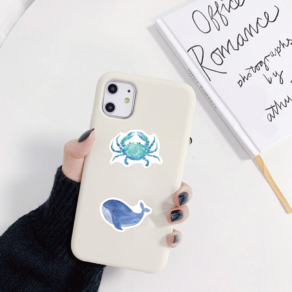 500개 | 롤, 2.5CM 외계 바다 동물 스티커 장  선물 상자 자체 접착 스티커 라벨