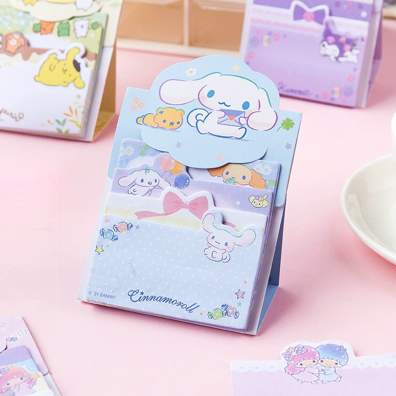 Милые мультяшные стикеры Sanrio, набор для заметок: многослойные наклейки/мемо, можно многократно приклеивать