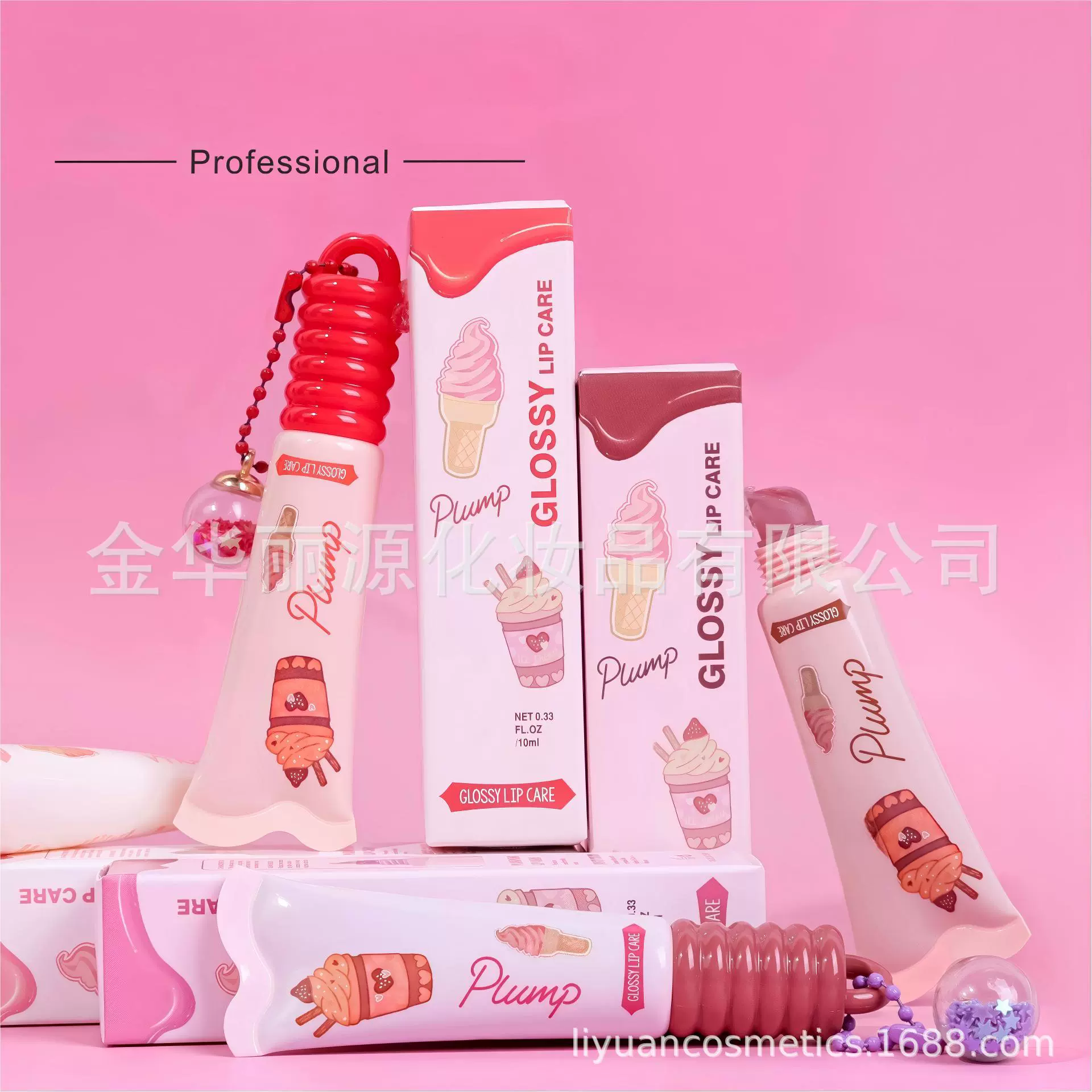 LIP GLAZE水光镜面润唇膏持久保湿滋润不沾杯唇彩唇釉彩妆批发OEM