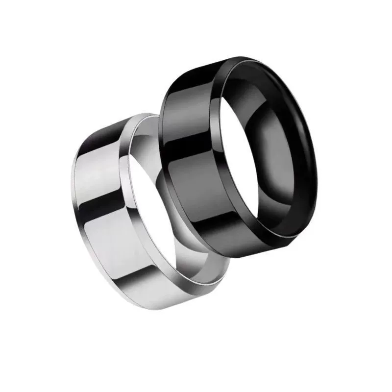 Ст Ring из нержавеющей стали, корейский стиль, множество отделок, размеры 5–13