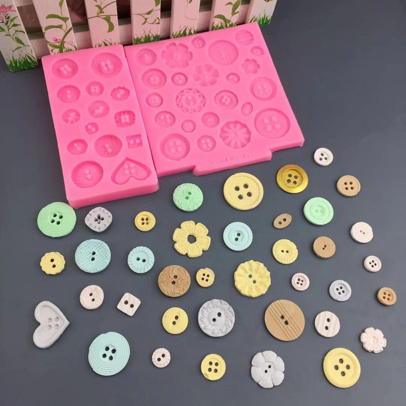 Cake Mold Button Button Flip Sugar Cake Decoration DIY Chocolate Dessert Table Mousse Baking Tools Home