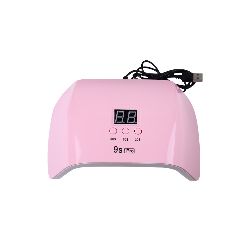 Mini portátil LED máquina de fototerapia de uñas no negro mano de secado rápido tienda herramienta especial lámpara de hornear 36W de alta potencia sin dolor