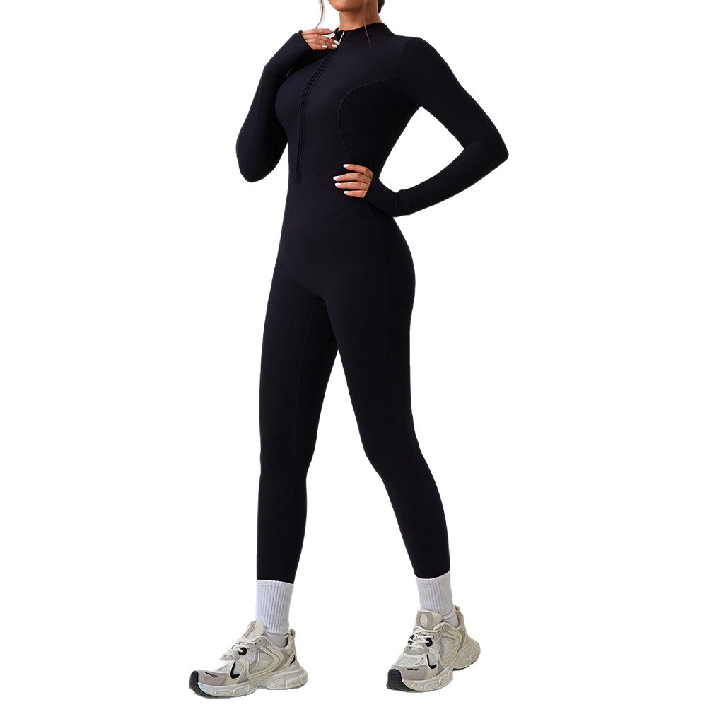 Cross-border europeas y estadounidenses trajes de ejercicios de entrenamiento de Pilates larga trajes de yoga estadounidenses de manga larga
