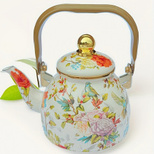 I 35698 Enamel Tea Kettle �͸��·��Ų�ˮ���羳��ó������
