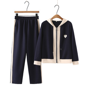 2025 New Middle-Aged and Elderly Suits, Stylish Tops, Sweatshirts, Middle-Aged Mothers, Spring and Autumn Fashion Sportswear Two-Piece Sets