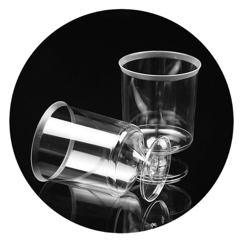 Plastic Tall Dessert Wine Glasses 5oz Disposable Transparent Plastic Cups 150ml Thickened Plastic Mousse Cups Wholesale