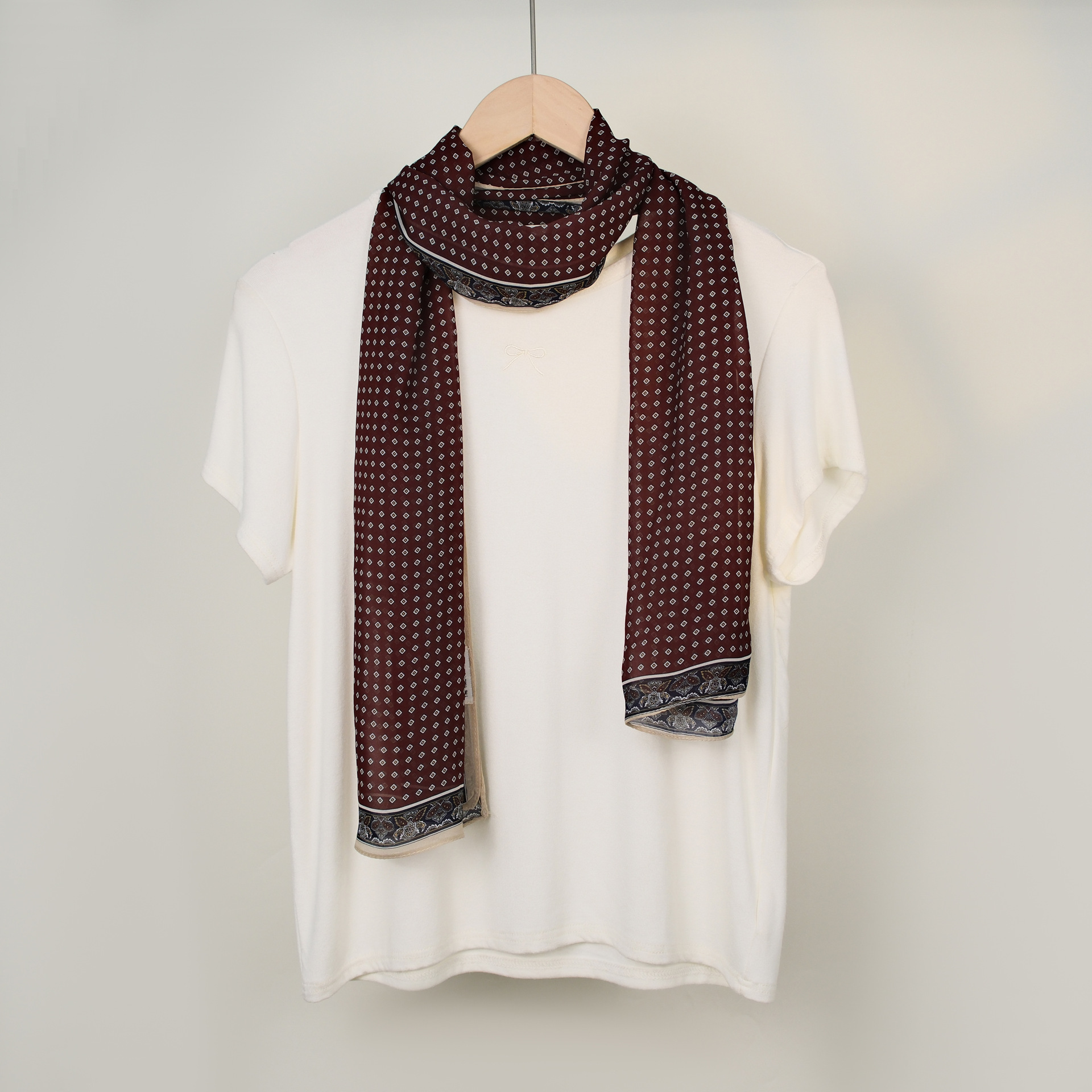 Sciarpa di seta chiffon nuova autunno 2025, leggera e sottile, sciarpa francese, protezione solare, foulard, cintura decorativa_voghion.com