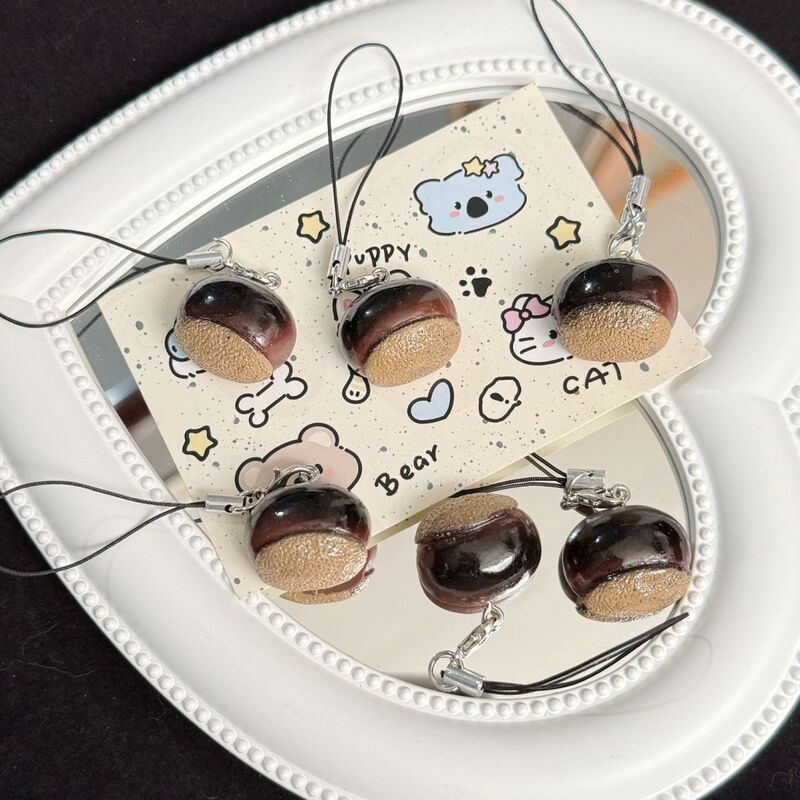 1:1 Realistic Chestnut Keychain Autumn and Winter Sugar-Roasted Chestnut Pendant Car Backpack Decoration Gift for Best Friends and Couples 1:1 Realistic Chestnut Keychain Autumn and Winter Sugar-Roasted Chestnut Pendant Car Backpack Decoration Gift for Best Friends and Couples