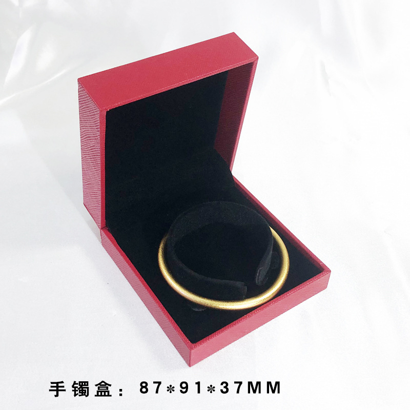 メーカー直売の赤い斜めチェックの紙のアクセサリーの箱の黄金のアクセサリーの包装箱の指輪のネックレスの箱の宝石の箱|undefined