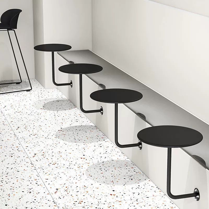 Северная Европа опирается на настенный чайный стол Современный простой молочный чайный магазин кафе кард настенный кованый круглый стол