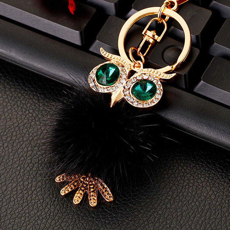 Cute Color Block Alloy Women's Keychain display picture 3