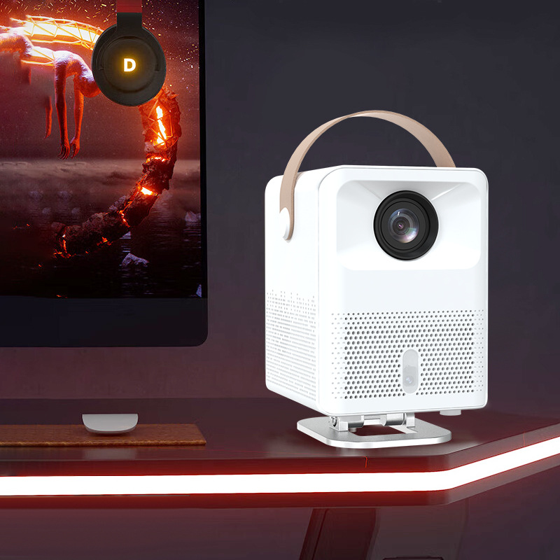 X8-1 Projector with Motorized Auto Focus 1080P Home Office Bedroom Wall Projector Family Small Home Theater 4K Projector