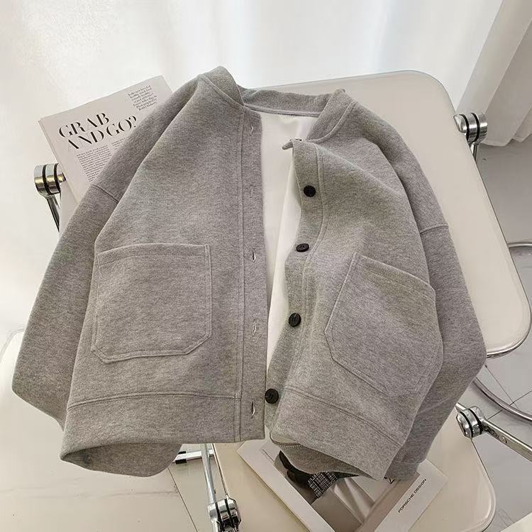 Versatile Fashion Baseball Jacket for Women, Spring and Autumn 2025 New Loose Slimming Casual Sweatshirt Cardigan Versatile Fashion Baseball Jacket for Women, Spring and Autumn 2025 New Loose Slimming Casual Sweatshirt Cardigan