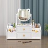 Cosmetic advanced table storage box, storage system for skin care, high-quality style