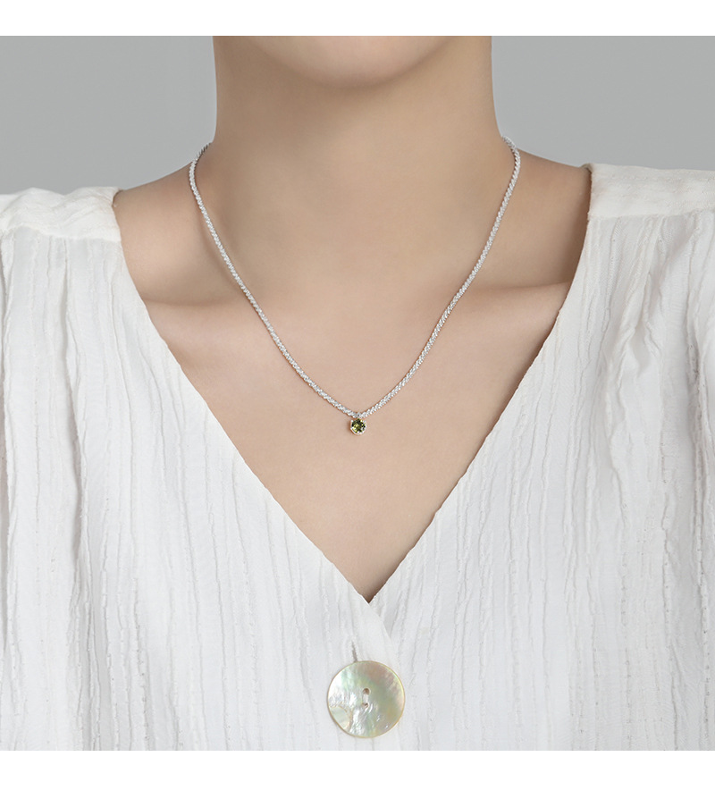 Simple Style Water Droplets Copper Plating Inlay Zircon Pendant Necklace 1 Piece