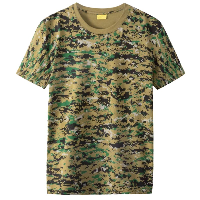 Quick dry cotton camouflage travel tactics sports short sleeve…
