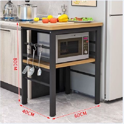 Two layers length 60*width 40*height 80 [light walnut color]