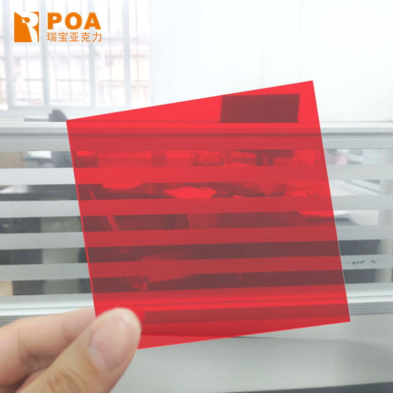 红色透明厚板2-20MM红色亚克力板半透明有机玻璃装饰挡板激光雕刻