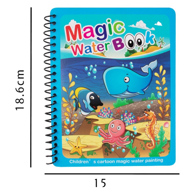 Libro mágico de pintura con agua para niños