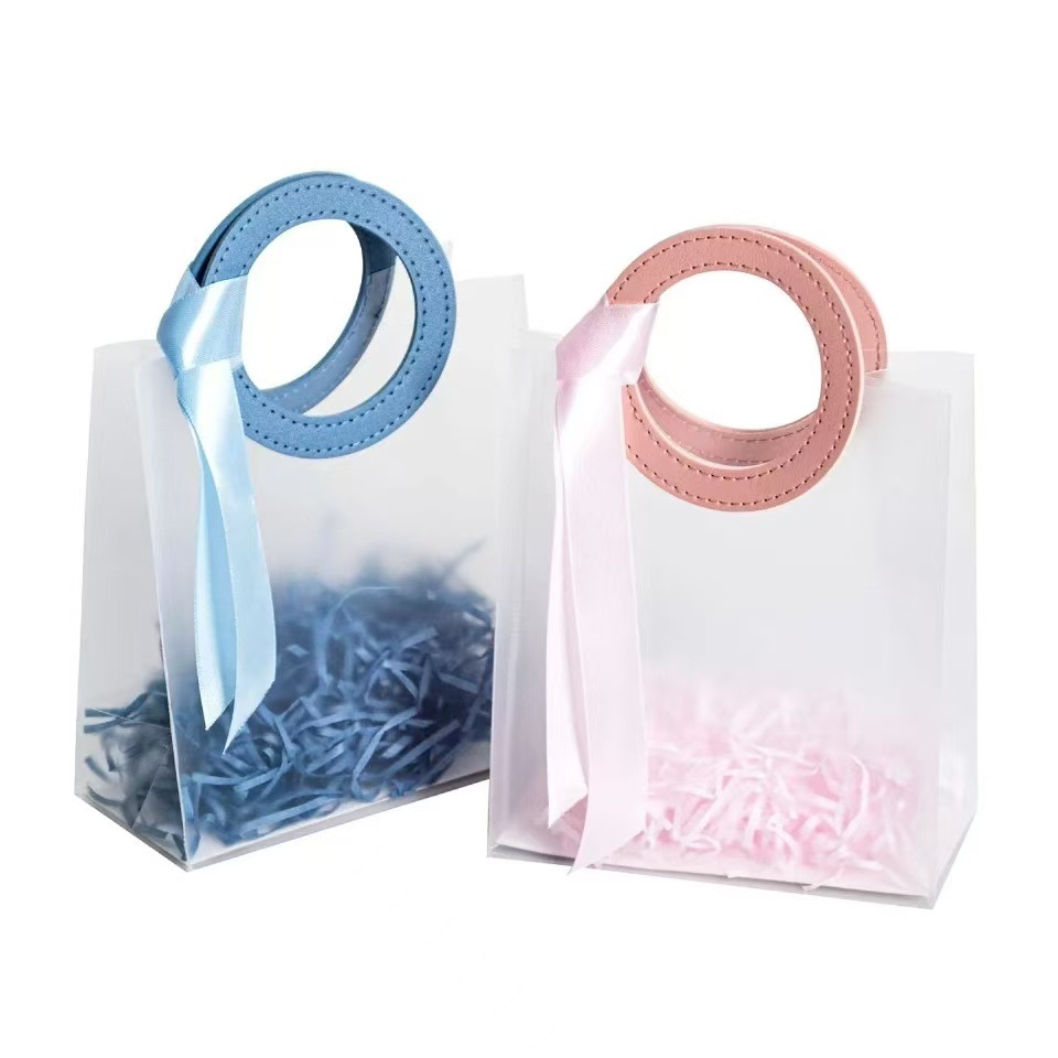 Bolsas de regalo PP mate mate mate mate personalizado bolsas de dulces personalizadas bolsas de cumpleaños transparentes al por mayor