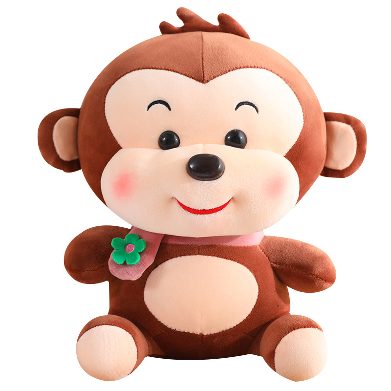 Monos muñecos bufandas monos juguetes de peluche muñecas para niños muñecas de compañía de regalos de exhibición muñecas de animales al por mayor