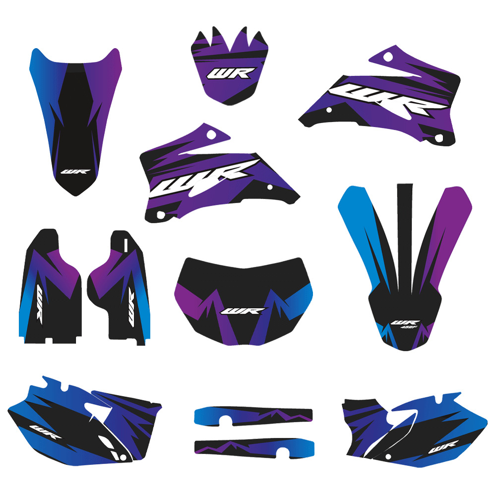 Conjunto completo de pegatinas para motocicletas de carretera para YAMAHA WR450F 07-11 años WR250F 07-13 años image 7